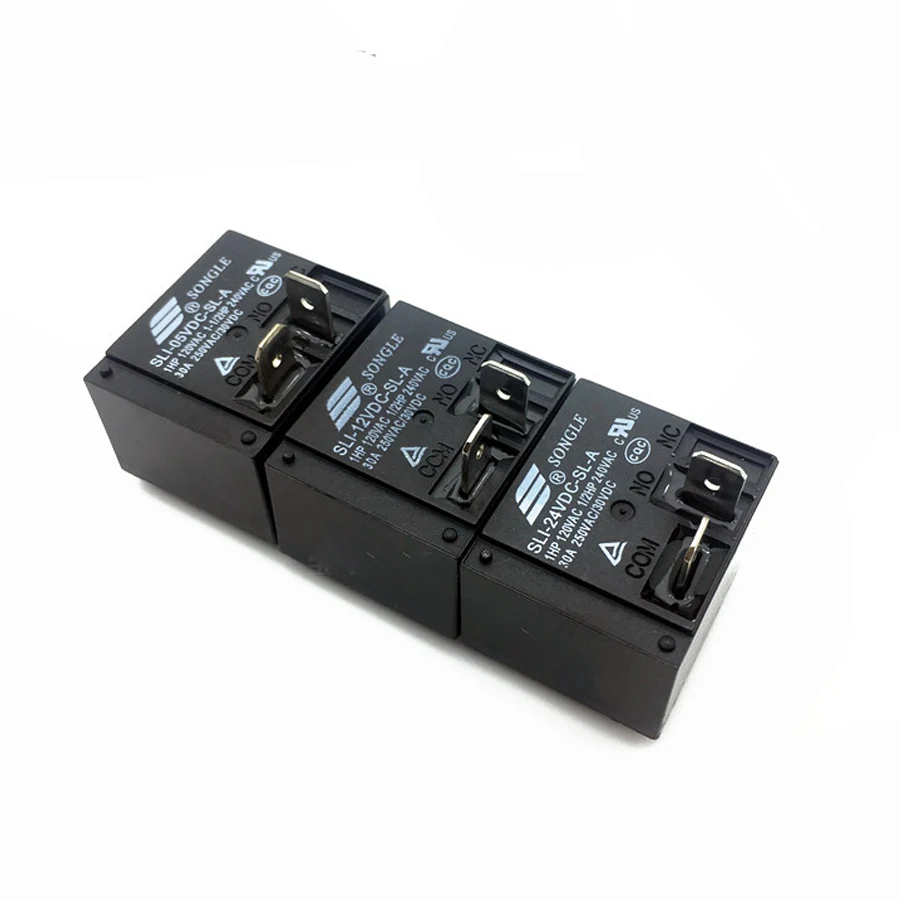 

10 шт./лот SLI-05VDC-SL-A/SLI-12VDC-SL-A 5V 12V 24V 4P 4Pin 30A реле