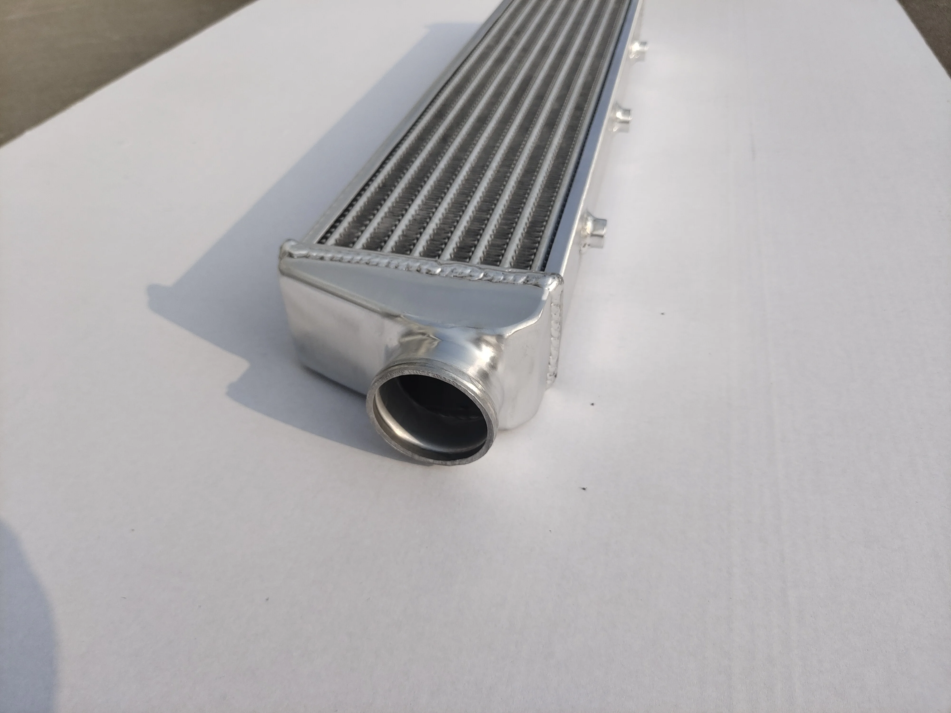 Универсальный алюминиевый турбо-интеркулер FMIC 23 5 дюйма X 2 выход 57 мм