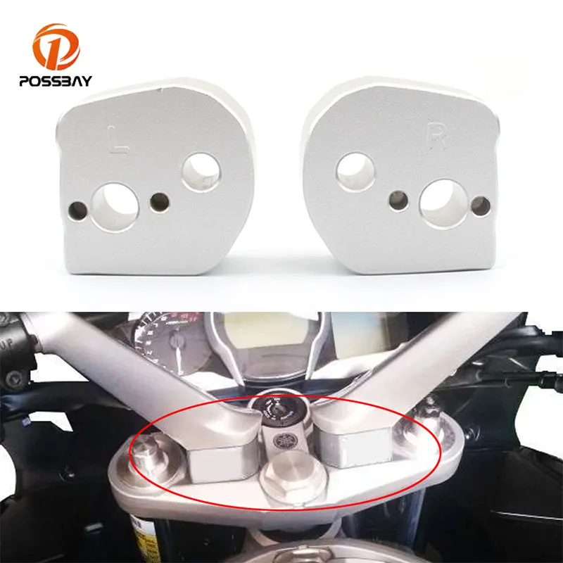 

2pcs Motorcycle Handlebar Riser Clamp Mount Aluminum Handle Bar Riser 25mm For Yamaha FJR1300 FJR 1300 2006-2019 2018 2017 2016