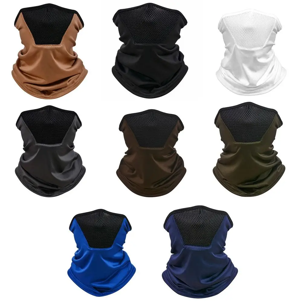 

Flap Sun Protection Face Cover Neckline Mask Summer Sunscreen Mask Ice Silk Men Fishing Face Mask Women Sunscreen Veil