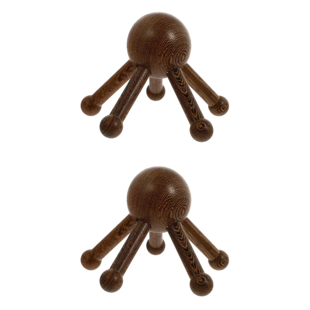 

Head Scalp Handheld Hair Wooden Pocket Comb Manual Octopus Claw Spa Brush