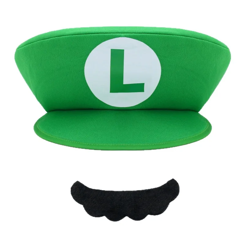Фото Косплей-шляпа из серии Super Mary, реквизит для ролевых игр Mario Bros Luigi, аниме-аксессуары, товары для детских вечеринок на Хэллоуин и дни рождения №5