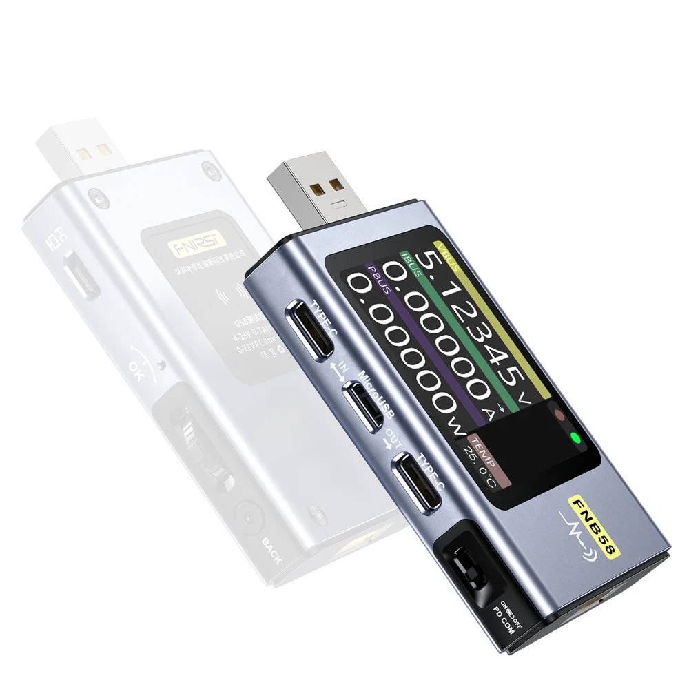 

Цифровой вольтметр, амперметр, портативный USB-тестер, быстрая зарядка мобильного телефона, тестер обнаружения протокола, триггер