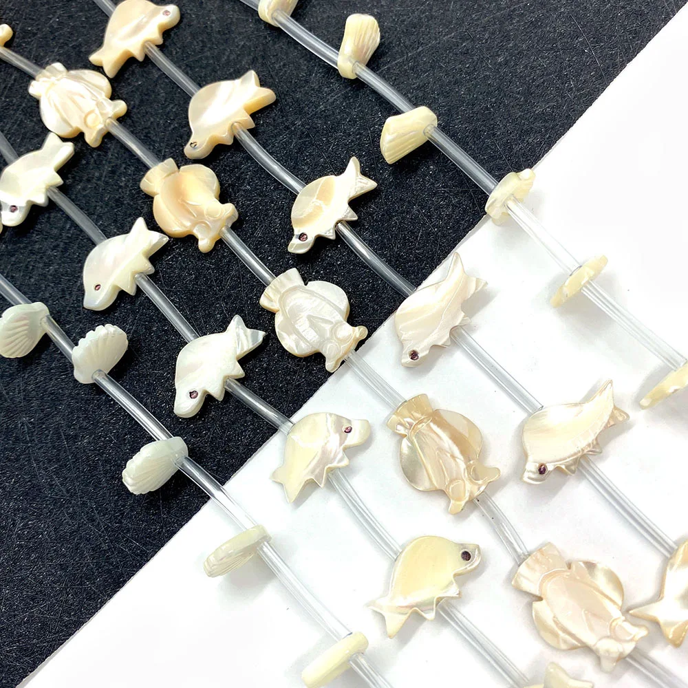 

Natural Freshwater Shell Beaded High-quality Animal-shaped Loose Beads for Making Jewelry DIY Bracelet Necklace Accessories