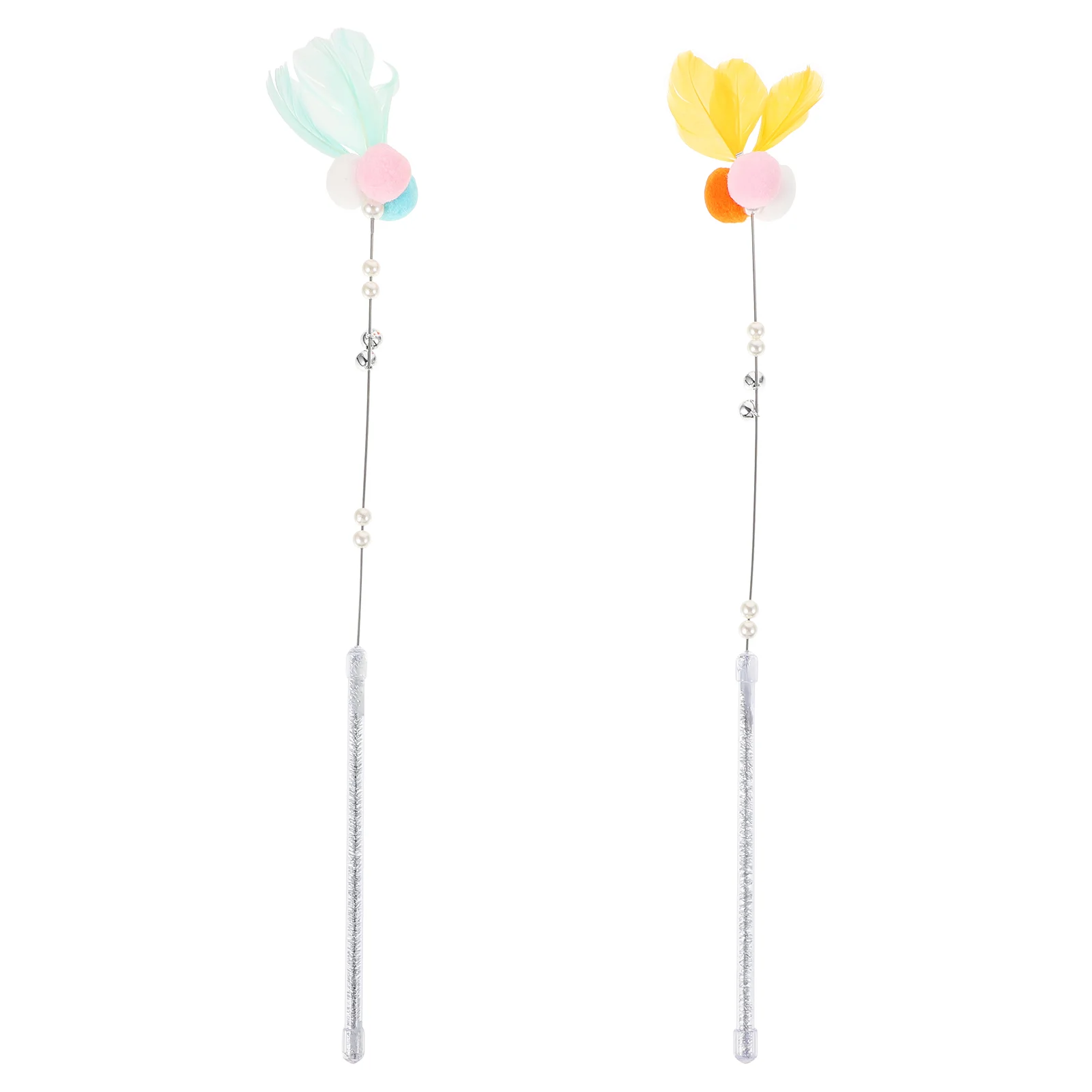 

2pcs Cat Teasing Cat Teaser Wand Interactive Exercise