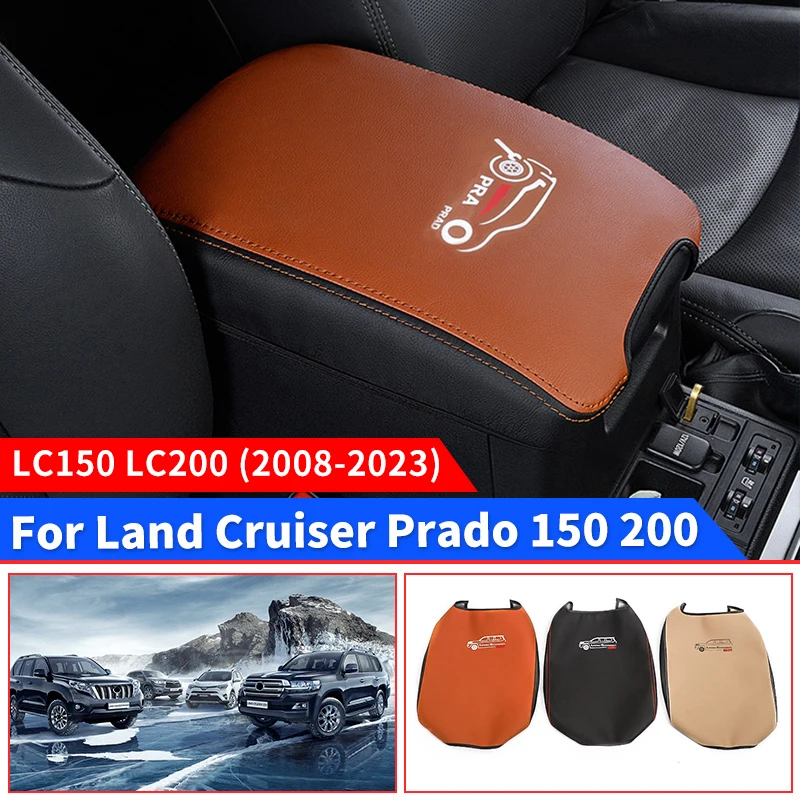 

2008-2023 for Toyota Land Cruiser Prado 150 200 Armrest Cover Modified Leather Cover LC200 Accessory Leather Cover Interior