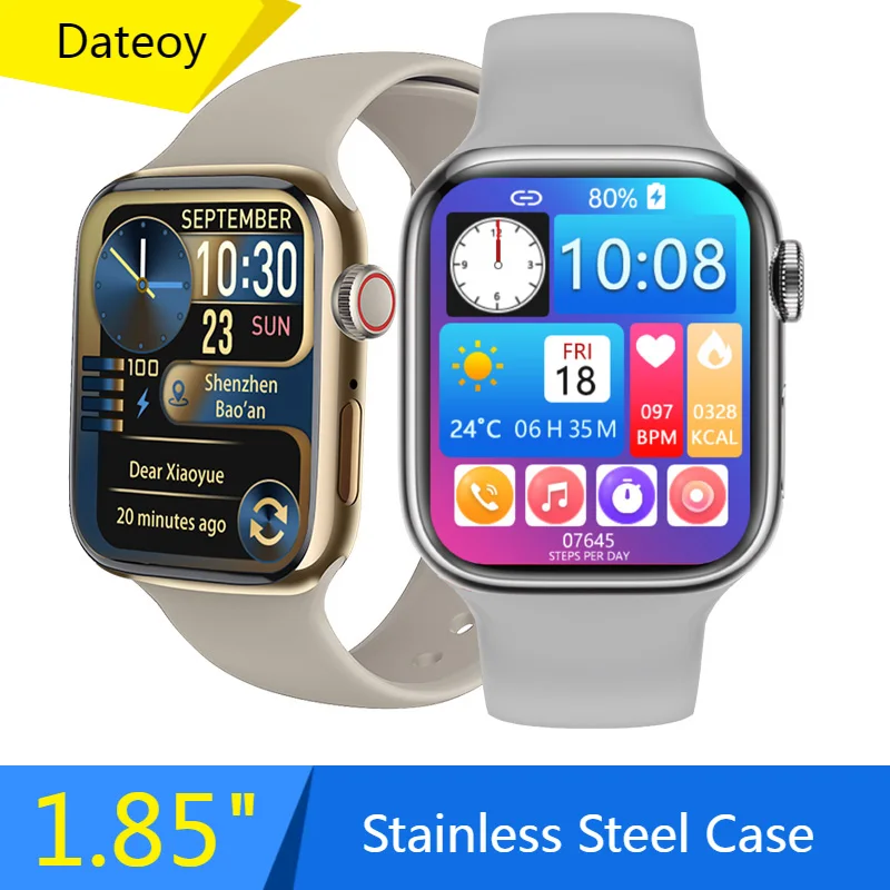 

Смарт-часы мужские/женские с поддержкой NFC, 1,85 дюйма, Bluetooth