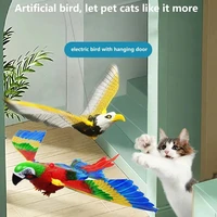 electric hanging eagle flying bird cat teasering play cat stick scratch rope dog toy simulation bird interactive cat toys