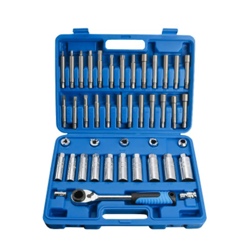 

43 шт., амортизационная стойка, набор гаек Go-thru, трещотка, ступица руля, подвеска, амортизатор, инструмент, набор розеток