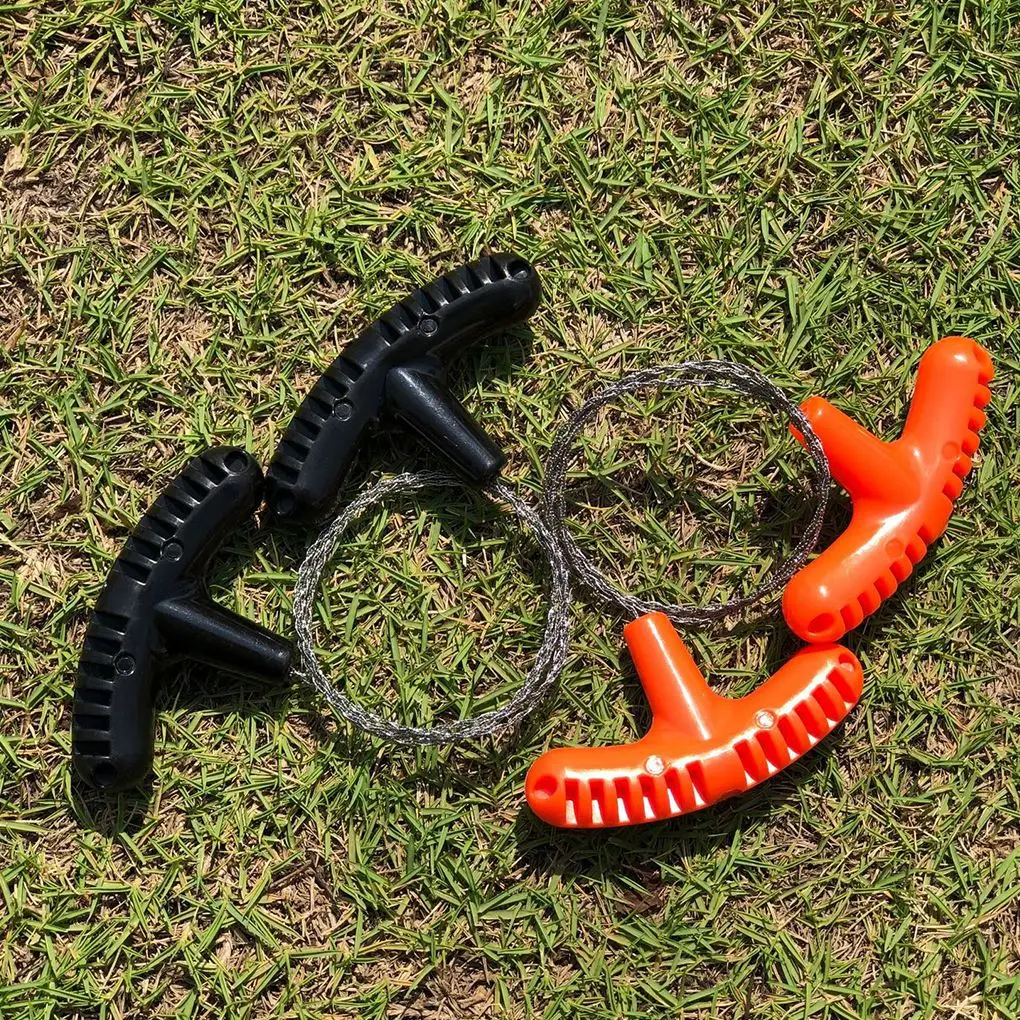 

Outdoor Manual Hand Steel Wire Saw Survival Tools Hand Chain Saw Cutter Portable Travel Camping Emergency Gear Steel Wire Kits