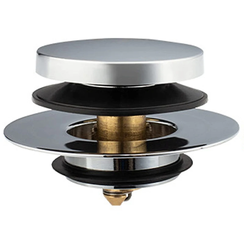 

Universal Tip Toe Bath Drain Stopper And Cover Bathtub Drain Stopper Replaces Lift Turn Tip-Toe Trip Lever Drains