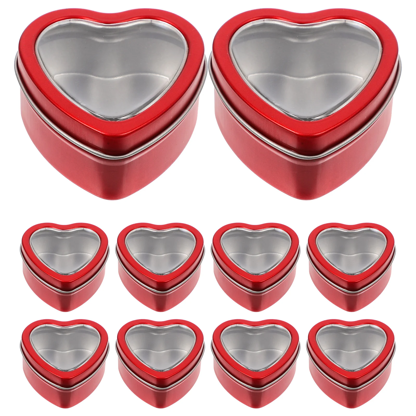 10pcs Home Storage Heart Shape Decorative Candy Box Heart Box Wedding Candy Box Wedding Box for Candy Party Wedding Storage