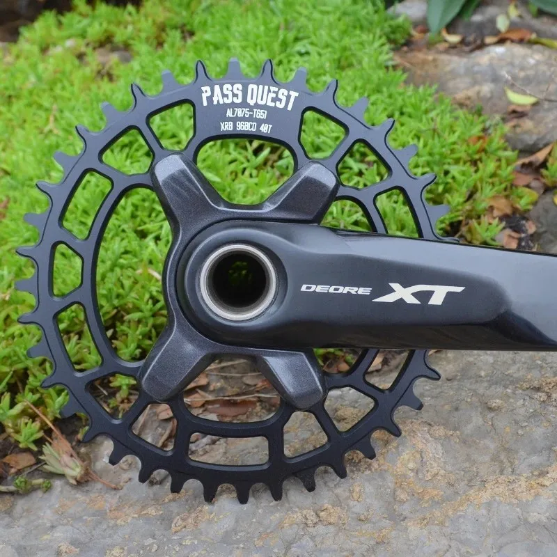 PASS QUEST 96BCD MTB из алюминиевого сплава узкое широкое кольцо цепи 32T-48T велосипедная