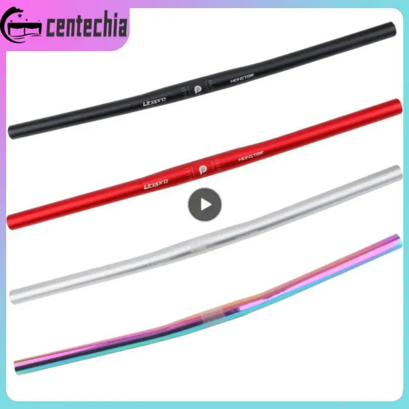 

540mm/580mm Folding Horizontal Handle Bar High-strength One-shaped Handlebar Ultra-light Mountain Bike Handlebar Outdoor Riding