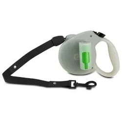 

JMT Bio Retractable Leash with Green Pick-up Bags, Glow in the dark