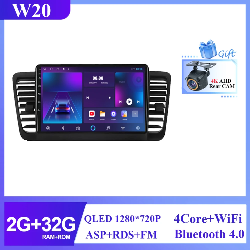 

Автомобиль для Subaru Outback 3 Legacy 4 2004 2005 2007 2008 2009 Радио Видео GPS Bluetooh HD Экран тоже Android Мультимедийный плеер