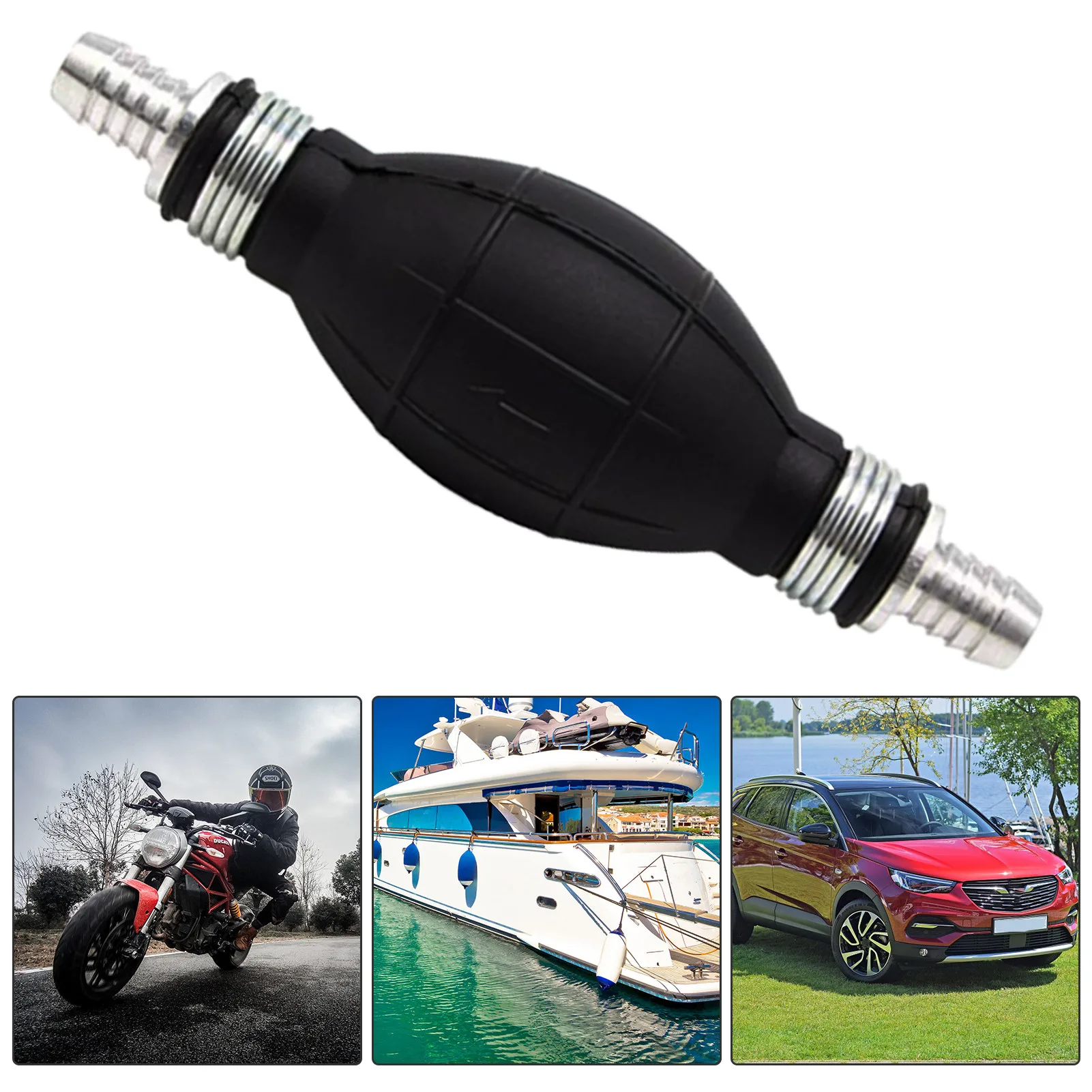 

Car Self-guided Hand Oil Pump Car Ship Hand Pinch Ball Aluminum Alloy One-way Hand Pump 6/8/10/12 Sucker Pump Oil