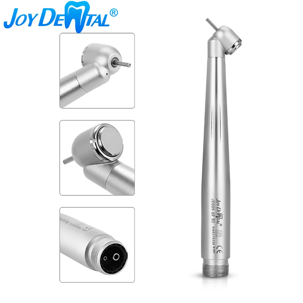 Dental High Speed Handpiece 45° Standard Head Push Button Surgical 45 Degree 2 Holes 4 Holes Single Way Spray for Dentists