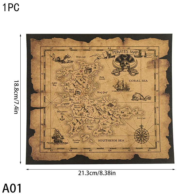 

Карта сокровищ пиратов Pirate Treasure Map