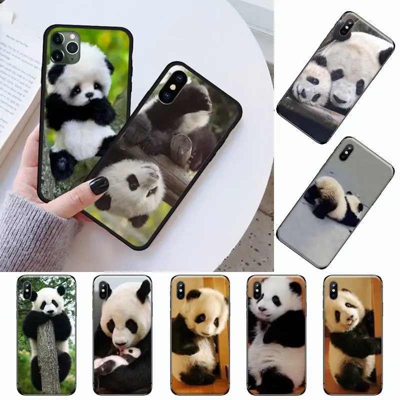 

panda lovely animal Phone Case For iphone 12 11 13 7 8 6 s plus x xs xr pro max mini