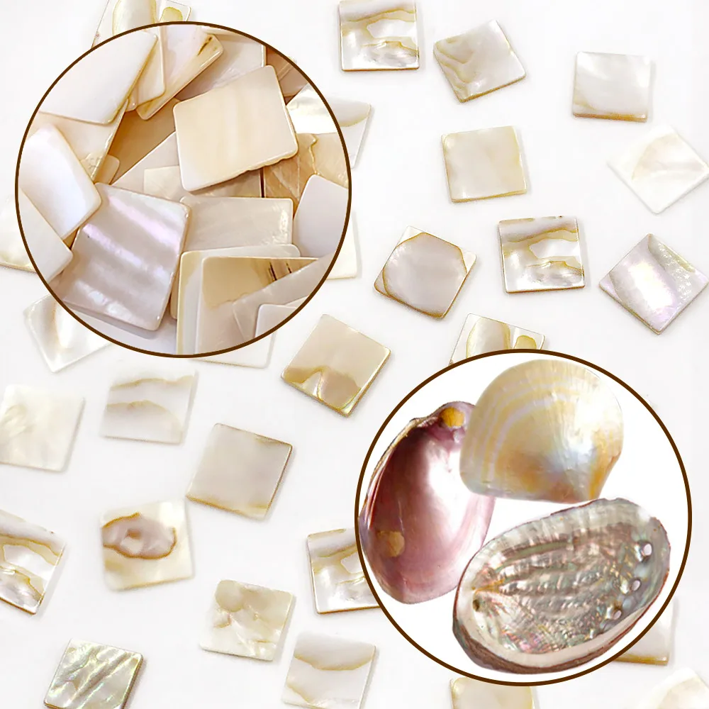 100g Square Pure White Color 100% Chinese Freshwater Shell Mother of pearl mosaic tile for interior house decoration tiles | Дом и сад