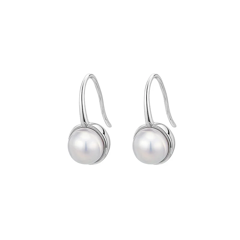 

New Retro Light Luxury Imitation Pearl Stud Earrings Korean Simple Jewelry Christmas Party Girl's Accessories For Woman