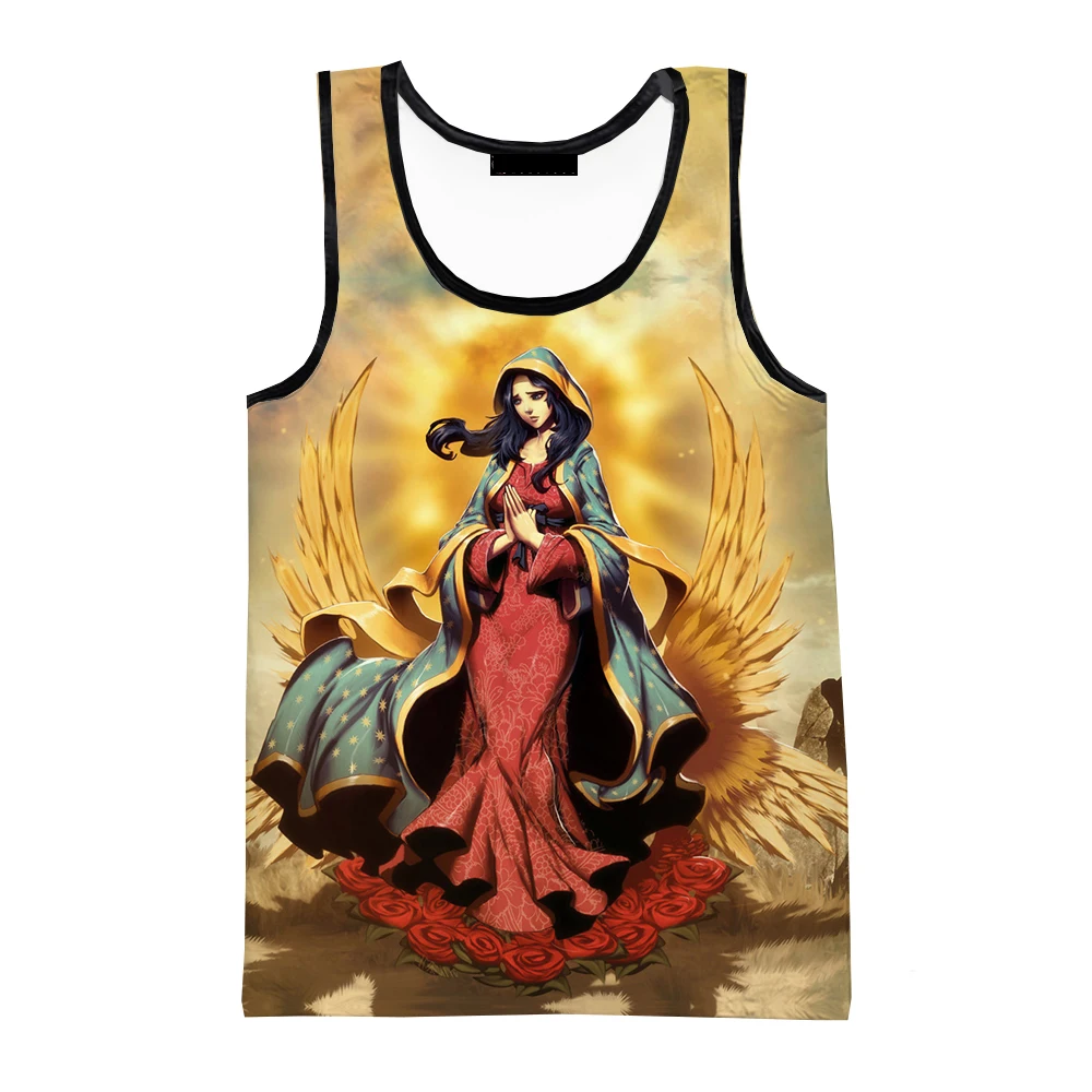 

Мужская/Женская повседневная майка с 3D принтом Дева Мария