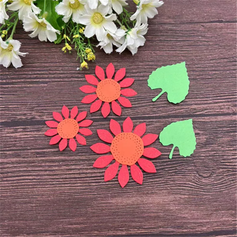 Цветочный лист кружевной фон металлические режущие штампы трафареты для сделай