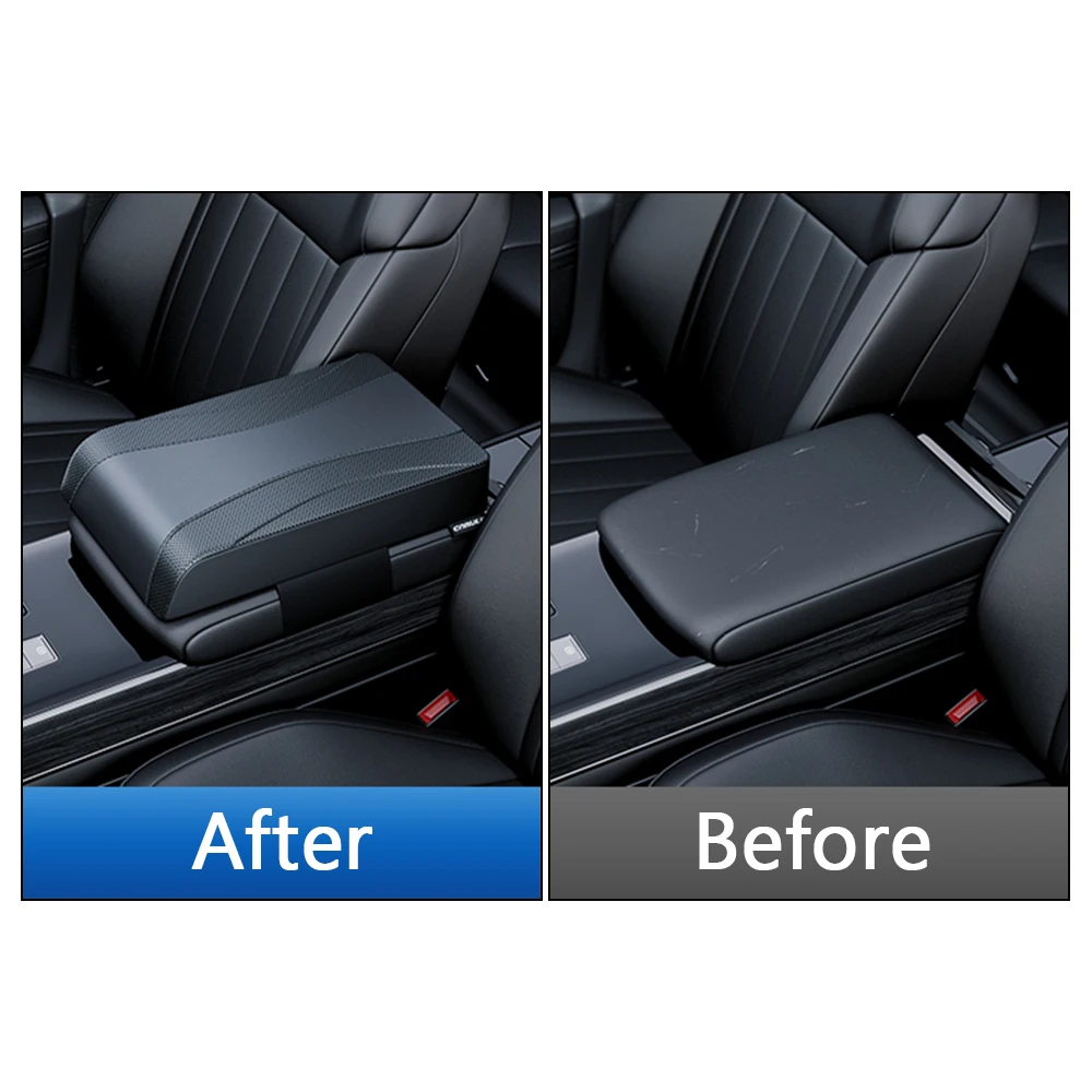 Автомобильный Регулируемый Автоматический Подлокотник-органайзер Кожаная