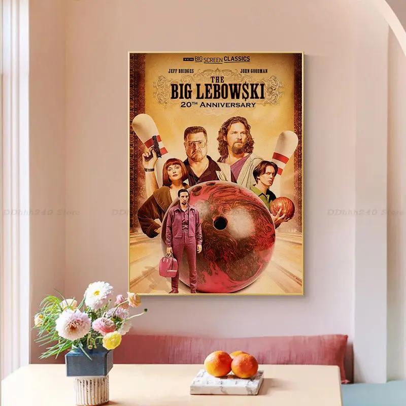 Большой постер Lebowski в стиле ретро из крафт-бумаги винтажный декор для комнаты