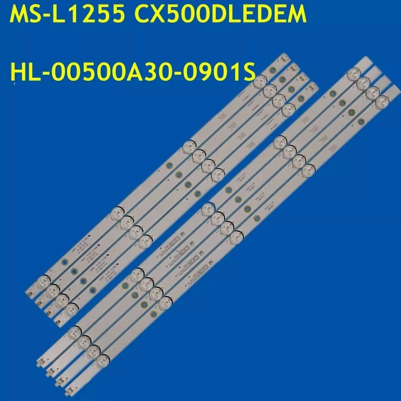 

10set LED Backlight strip 9 lamp for CT-8250 UHD K50DLX9US MS-L1255 CX500DLEDEM HL-00500A30-0901S-04 50LEM-1027/FTS2C 1070