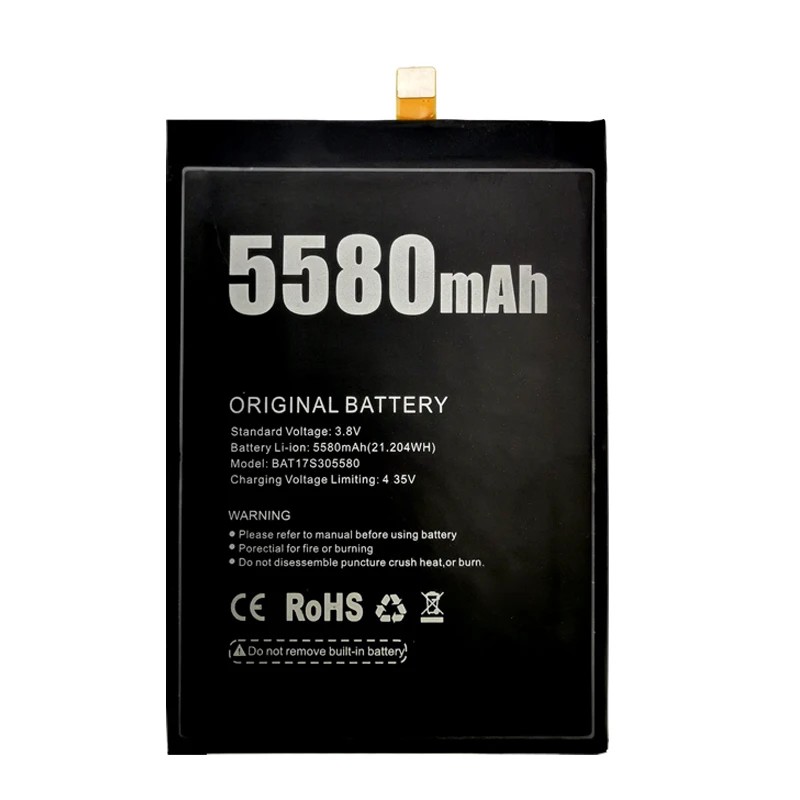 100% Оригинальные запасные части 5580 мАч резервная батарея для Doogee S30 S 30 BAT17S305580