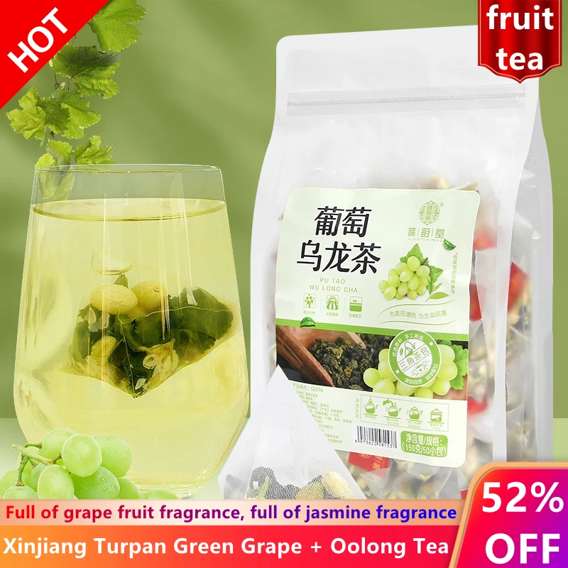 

Grape Oolong Tea 150g/50 bags in mass sale Grape Jasmine Oolong Tea Flower Nectar Dry Healthy slimming beauty anti-aging tea