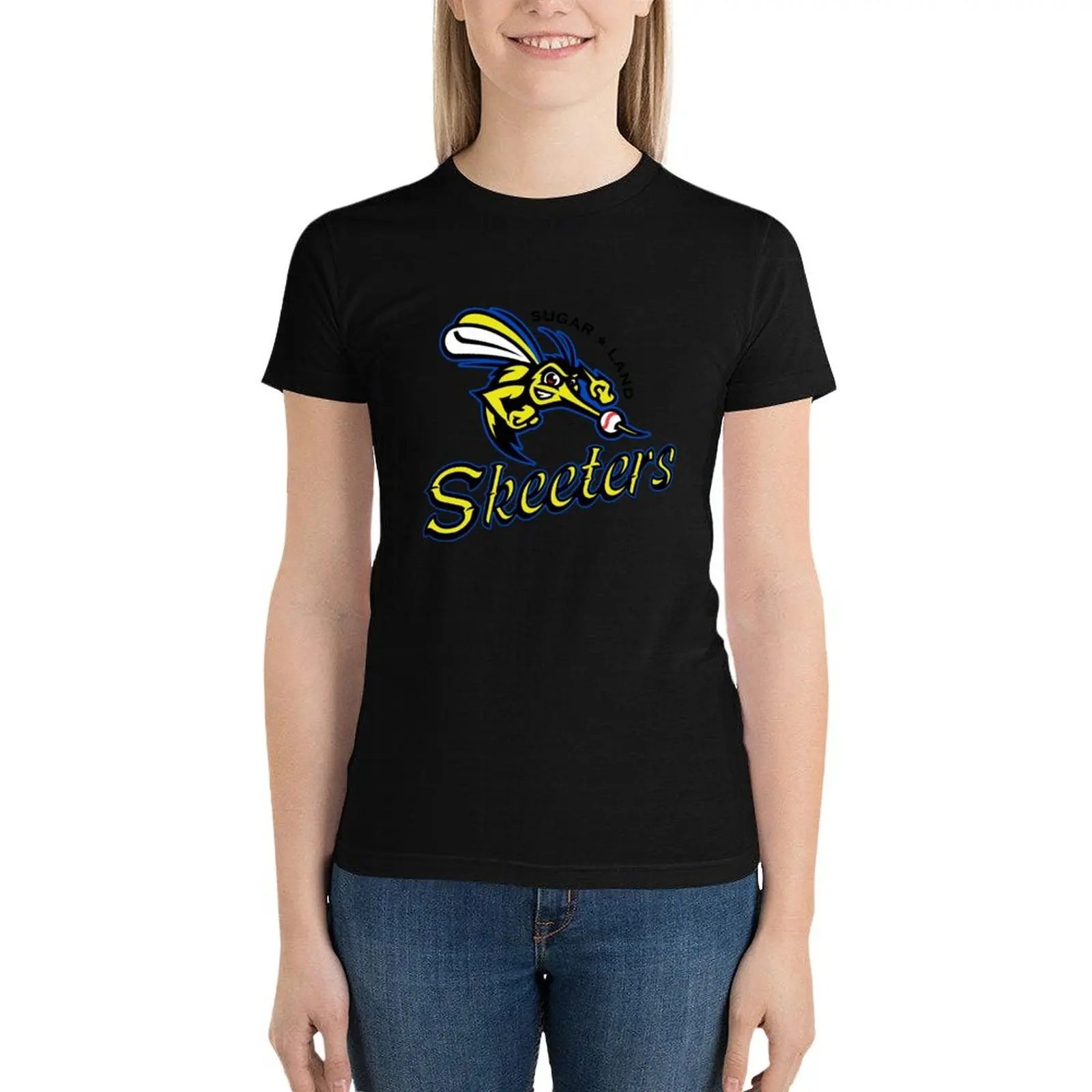 Женская футболка большого размера с логотипом Sugar Land Skeeters