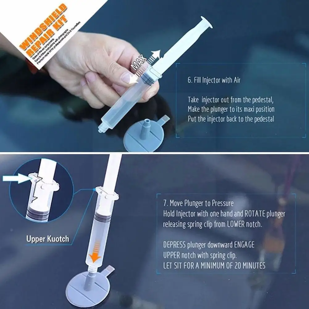 

Car Windshield Repair Tools Diy Auto Window Windscreen Glass Cracked Kits Resin Window Screen Repair Crack Restore Scratch X6n7