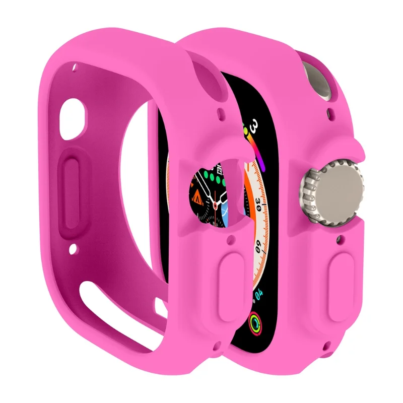 

Яркий мягкий силиконовый чехол для Apple Watch 8 7 6 se 49 мм, защитный чехол для iWatch 4 5 6 SE, бампер