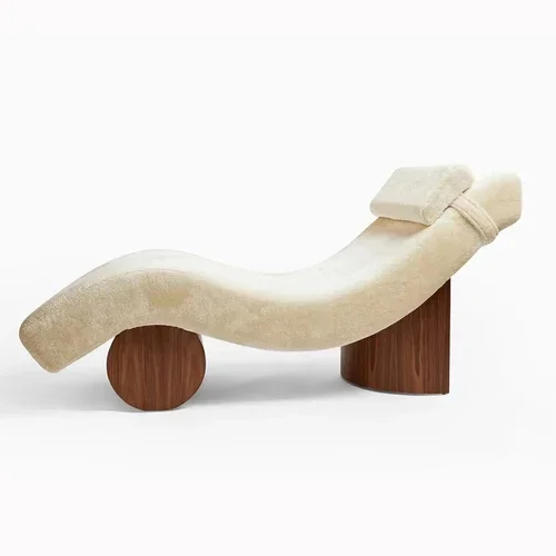 Американский простой шезлонг маленькая квартира спальня одиночный диван