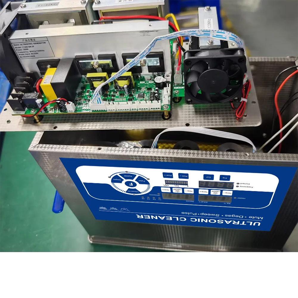 Ультразвуковая цифровая мойка Granbosonic 22 л с импульсной высокочастотной технологией 406880120 кГц, бесшумная конструкция для очистки оборудования (art.: 3920db4e50954) - 3920db4e50954