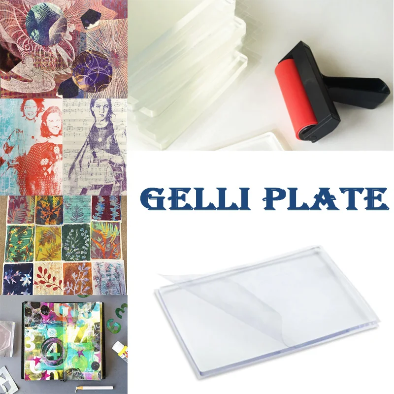 Gel Arts Gel Printing Plate for Printmaking Reusable Monopri