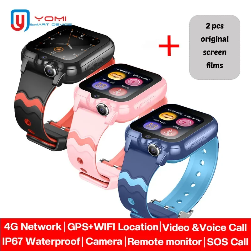 

2023 Kids Smart Watch 4G Waterproof Dual Cameras Bluetooth Music WhatsApp SOS Android GPS Smartwatch with sim reloj para niños