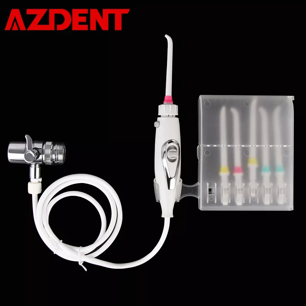 

Azdent Oral Irrigator Faucet Water Dental Flosser Portable Oral Irrigator Switch Jet Floss Toothbrush Teeth Tooth Cleaning