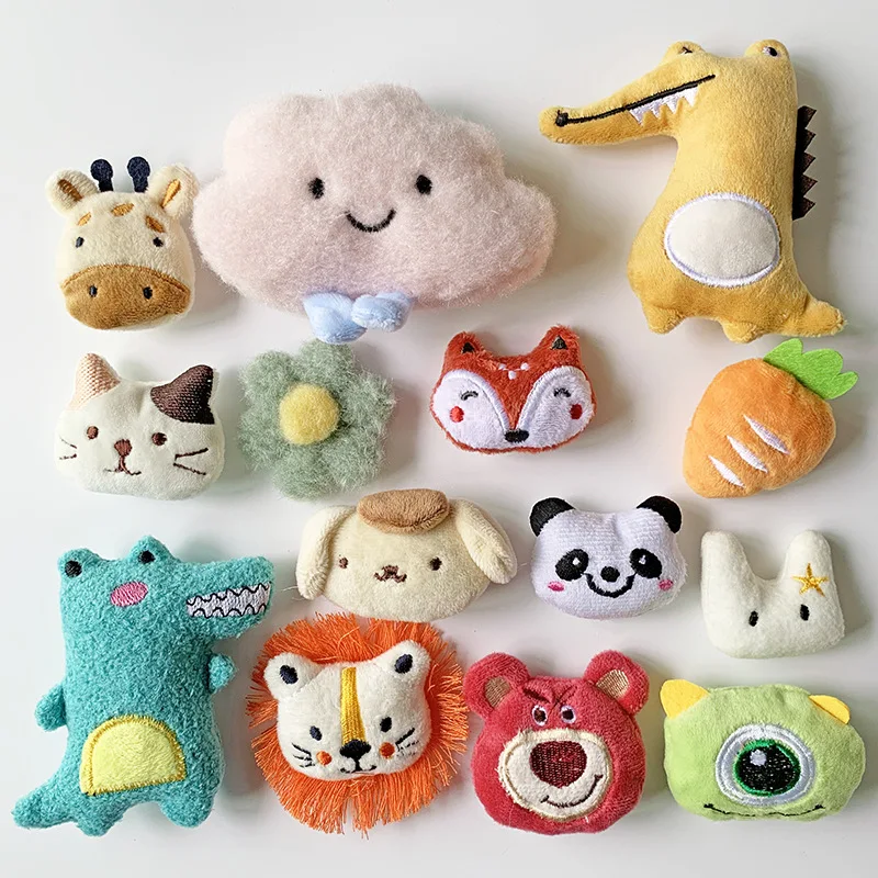 MPK New Series Cat Toy Small Cat Plush Toy Strawberry Bear Carrot Cyclops Crocodile Panda Lion Various Designs Available