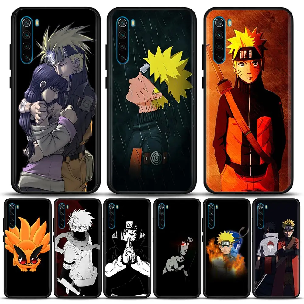 Cute Anime Uzumaki Naruto Phone Case for Redmi Note 7 8 8T 9 9S 9T 10 11 11S 11E Pro Plus 4G 5G Silicone Case BANDAI