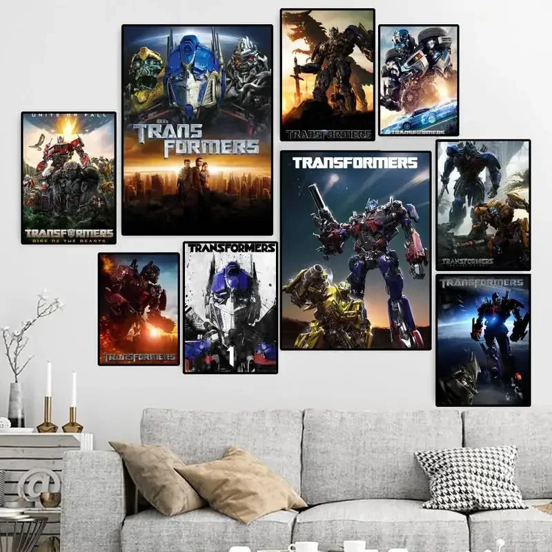 Трансформеры винтажный постер-настраиваемый HD холст печать для домашнего декора
