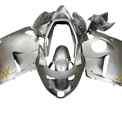 Комплект обтекателей мотоцикла для HONDA CBR1100XX 1996, 1999, 2000, 2001, 2003, 2007, CBR 1100XX 96-07, серебряный комплект кузова впрыска
