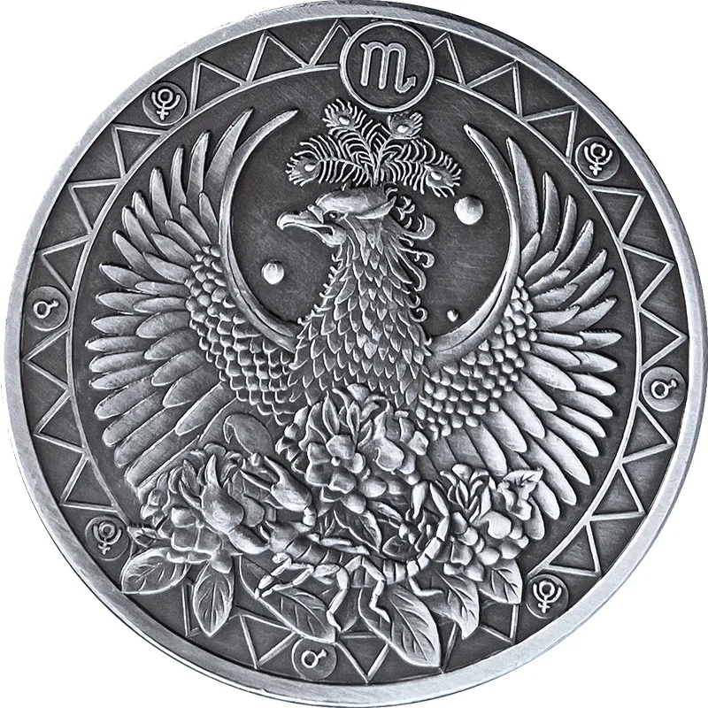 

Античная памятная монета Скорпион