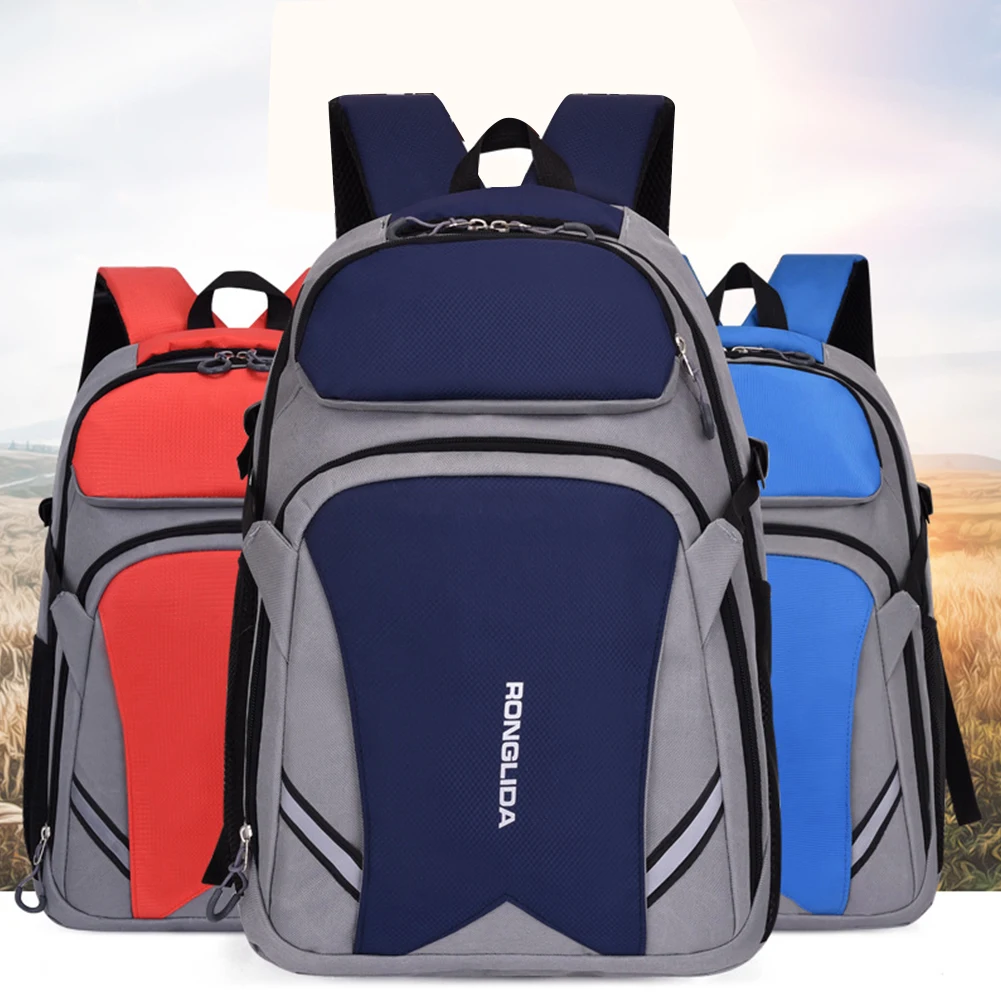 

40L Waterproof Rucksack Comfortable Zipper Outdoor Hiking Rucksack Camping Bag Travel Backpack Double Shoulder Bag