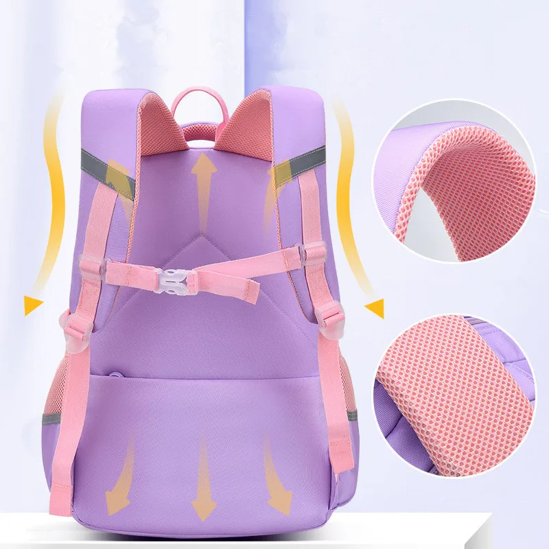 2 szies Cute Girls School Bags Children Primary School Backpack Satchel kids Book Bag Princess Schoolbag sac Mochila Infantil