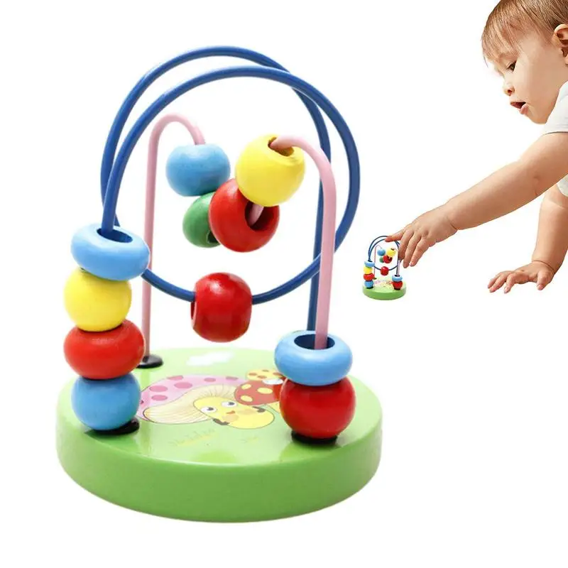 

Bead Maze For Babies Wooden Roller Coaster Bead Toy Montessori Toy & Educational STEM Toy-Early Learning-Develops & Fine Motor