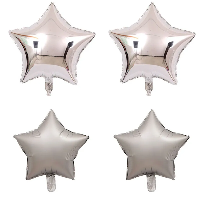 

18" (about 45.7 cm) Silver Star Foil Balloon Mylar Helium Balloons for Birthday Party Wedding Baby Shower Decorations Pack of 30